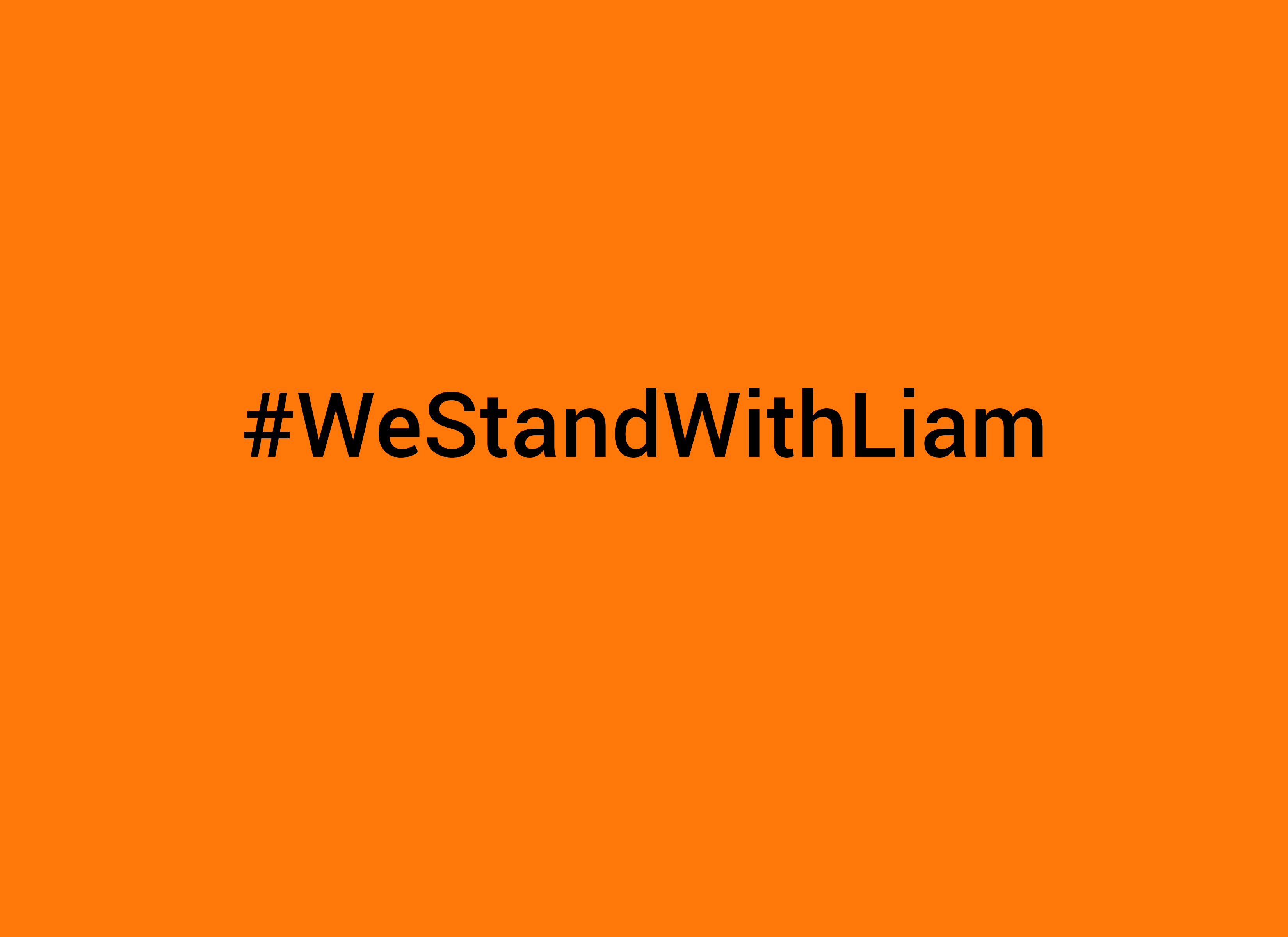 #WeStandWithLiam